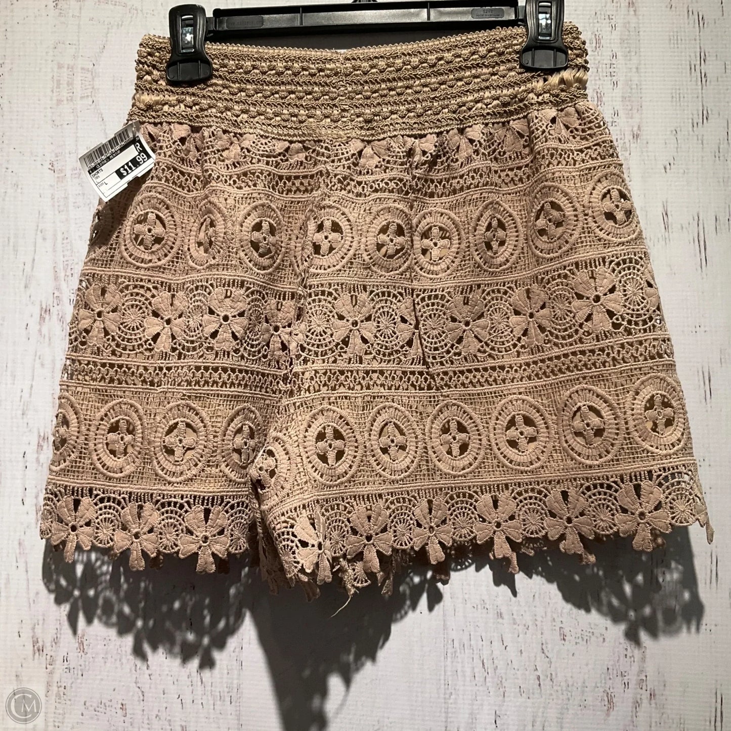 Shorts By Clothes Mentor In Tan, Size: L