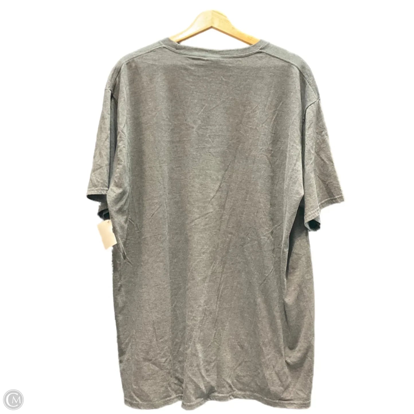 Top Short Sleeve Basic By Clothes Mentor In Grey, Size: 2x