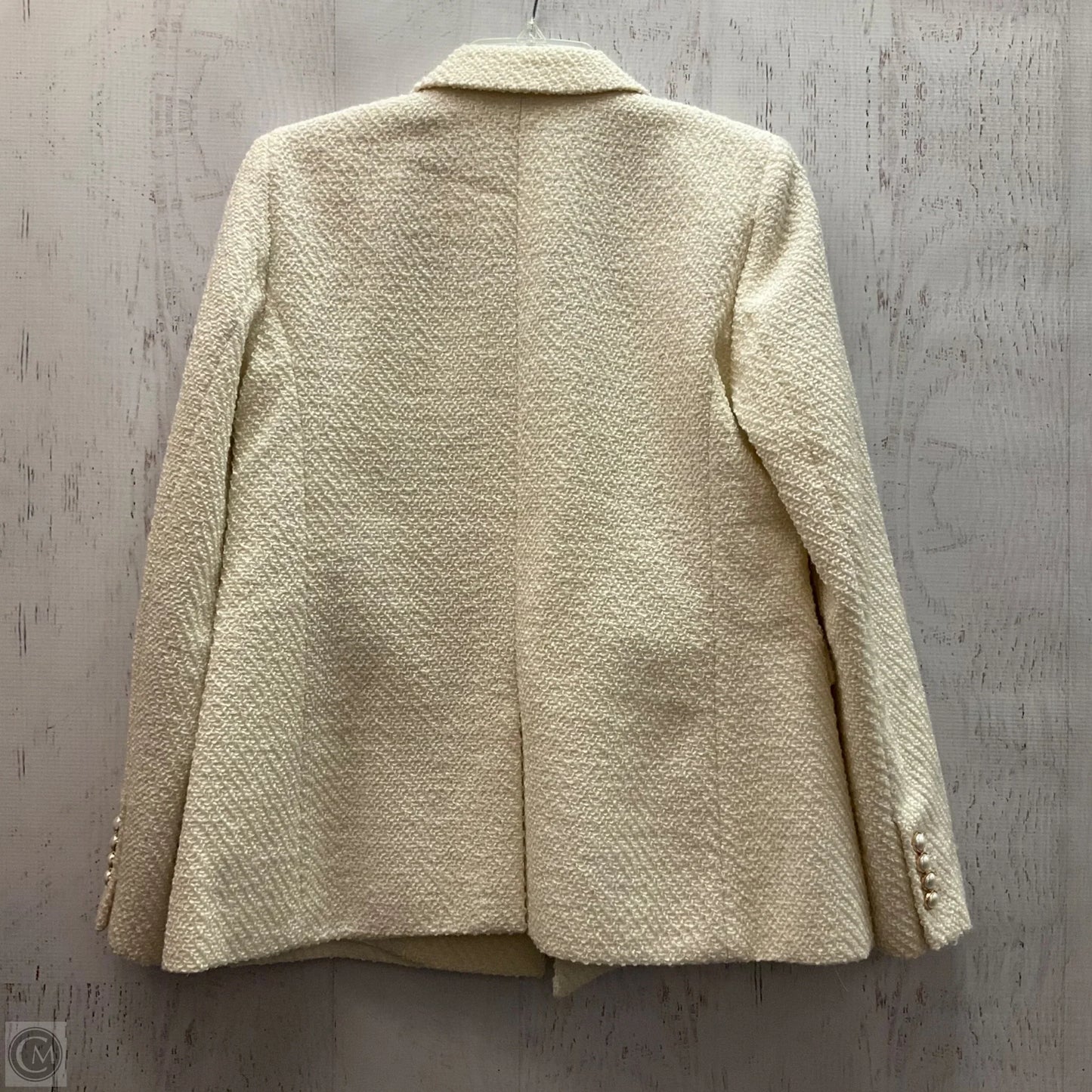 Blazer By Ann Taylor In Cream, Size: 4