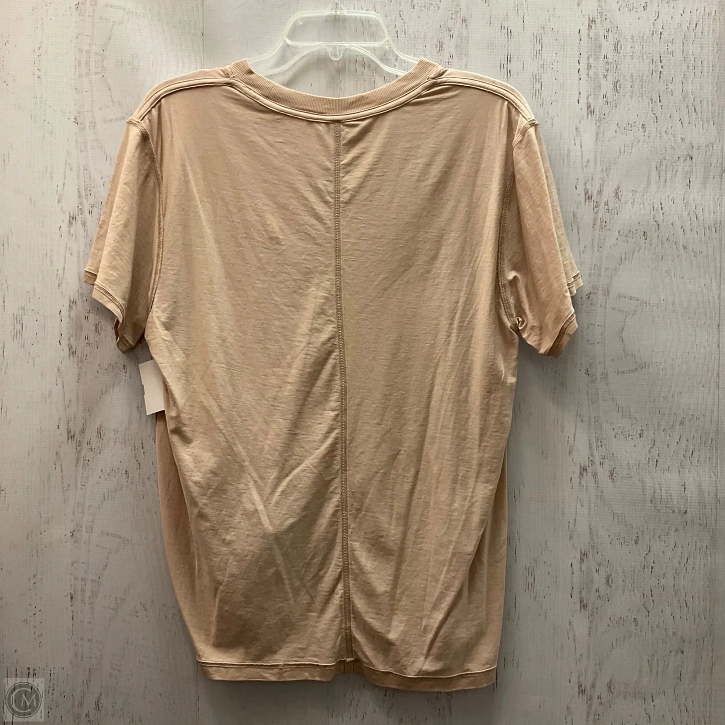 Athletic Top Short Sleeve By Lululemon In Brown, Size: M