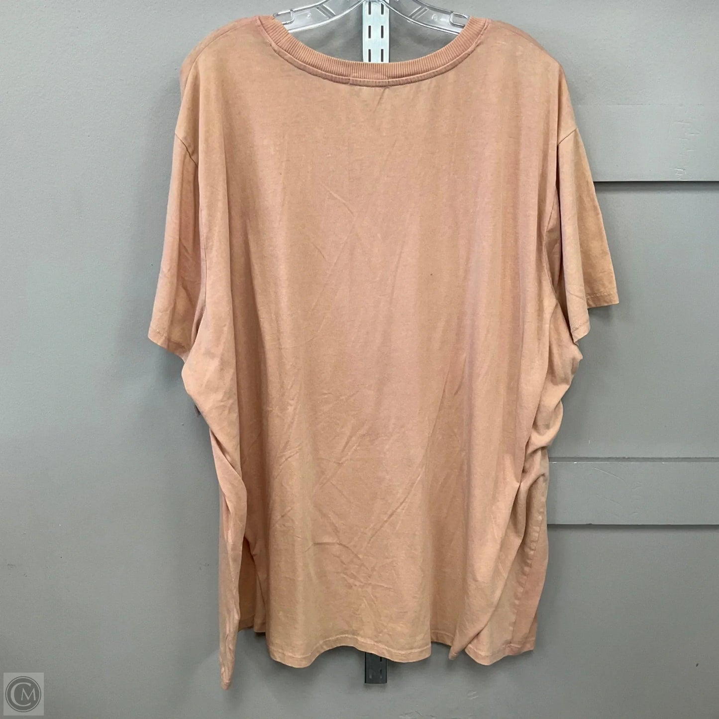 Top Short Sleeve Basic By Maurices In Peach, Size: 3x