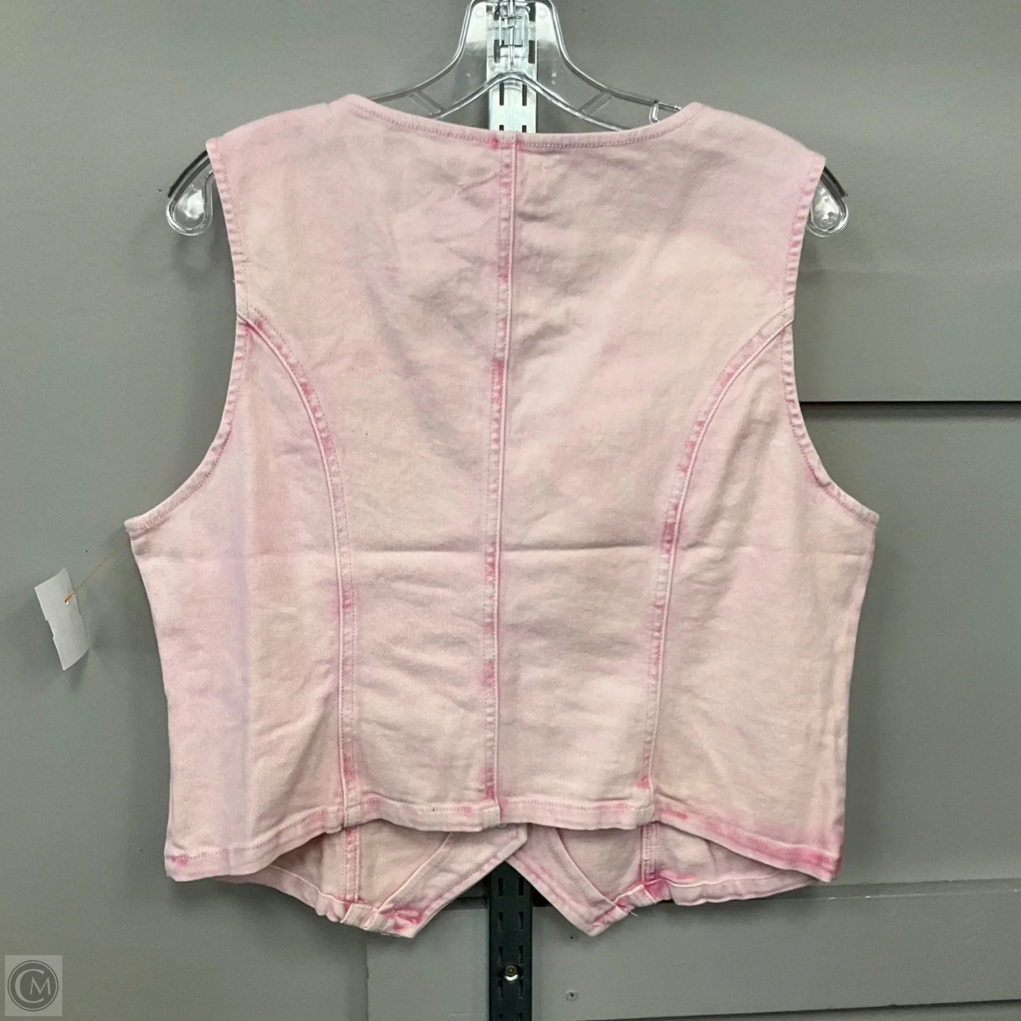 Vest Denim By Risen In Pink Denim, Size: M