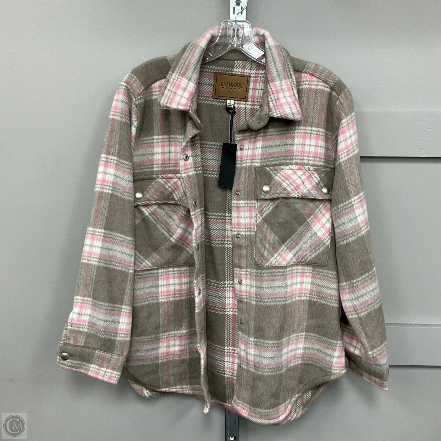 Jacket Shirt By Blanknyc In Plaid Pattern, Size: S