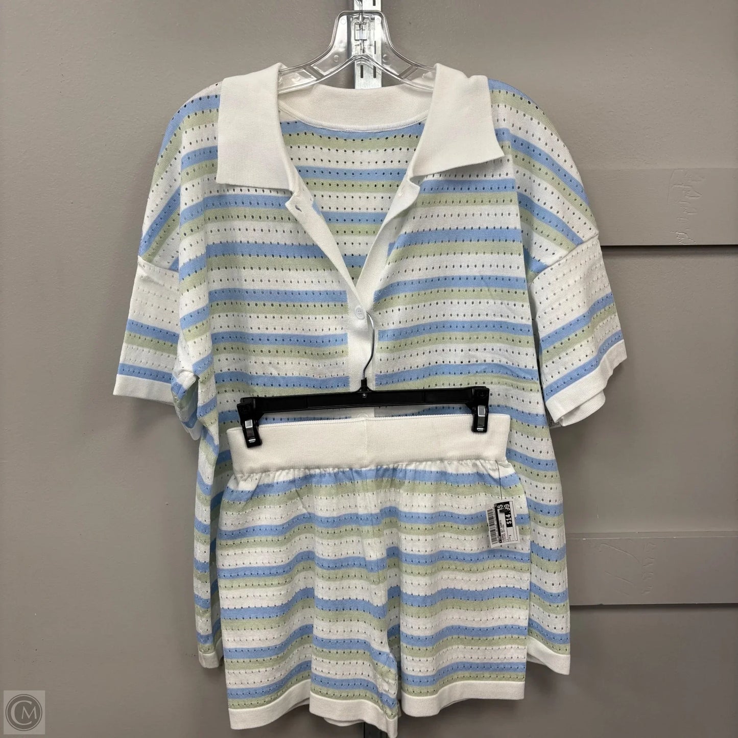 Lounge Set Shorts By Cmf In Striped Pattern, Size: S