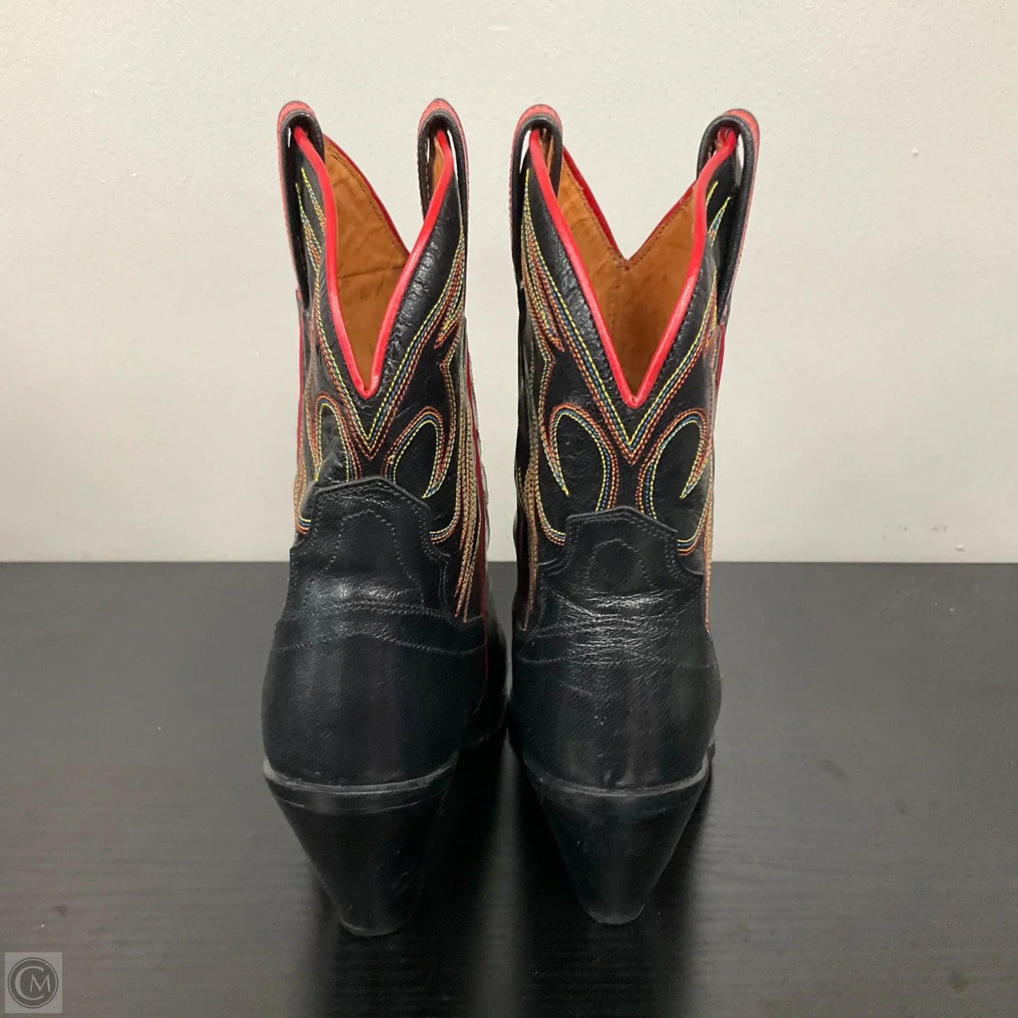 Boots Western By Andrew Gellar In Black, Size: 7.5