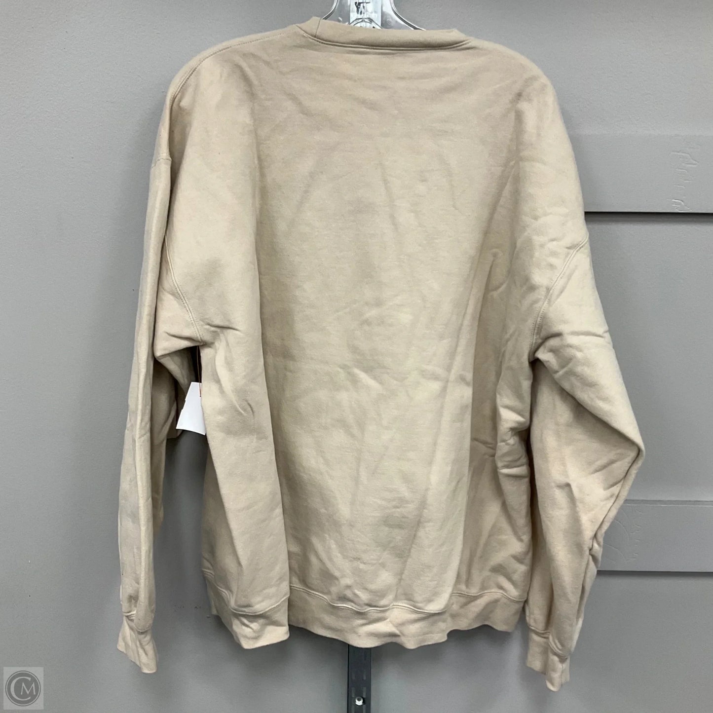 Sweatshirt Crewneck By Gildan In Tan, Size: Xl