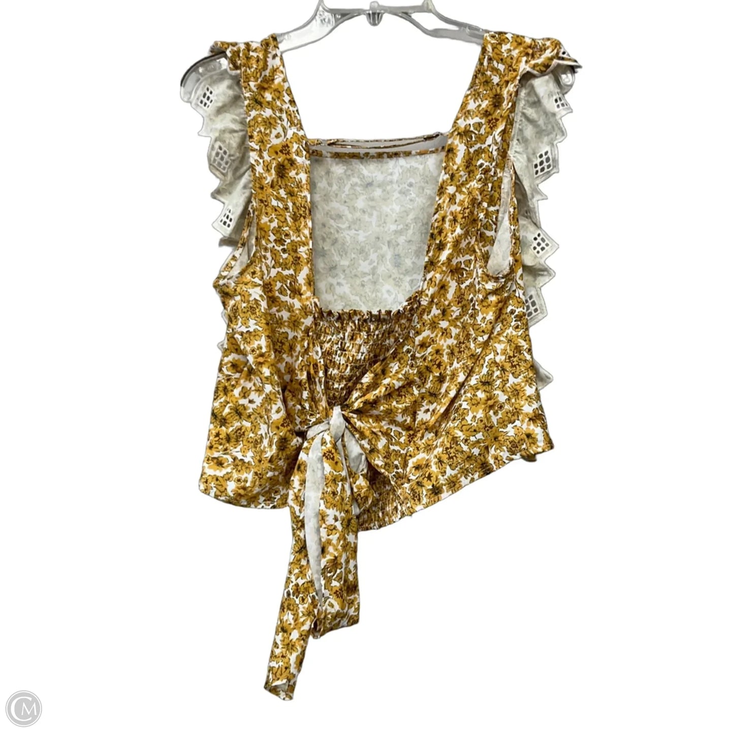 Top Sleeveless By Gimmicks In Floral Print, Size: M