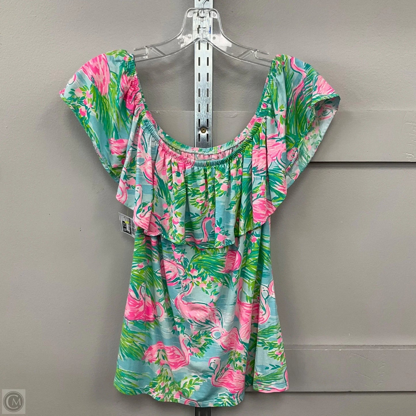 Top Sleeveless Designer By Lilly Pulitzer In Blue & Green, Size: S