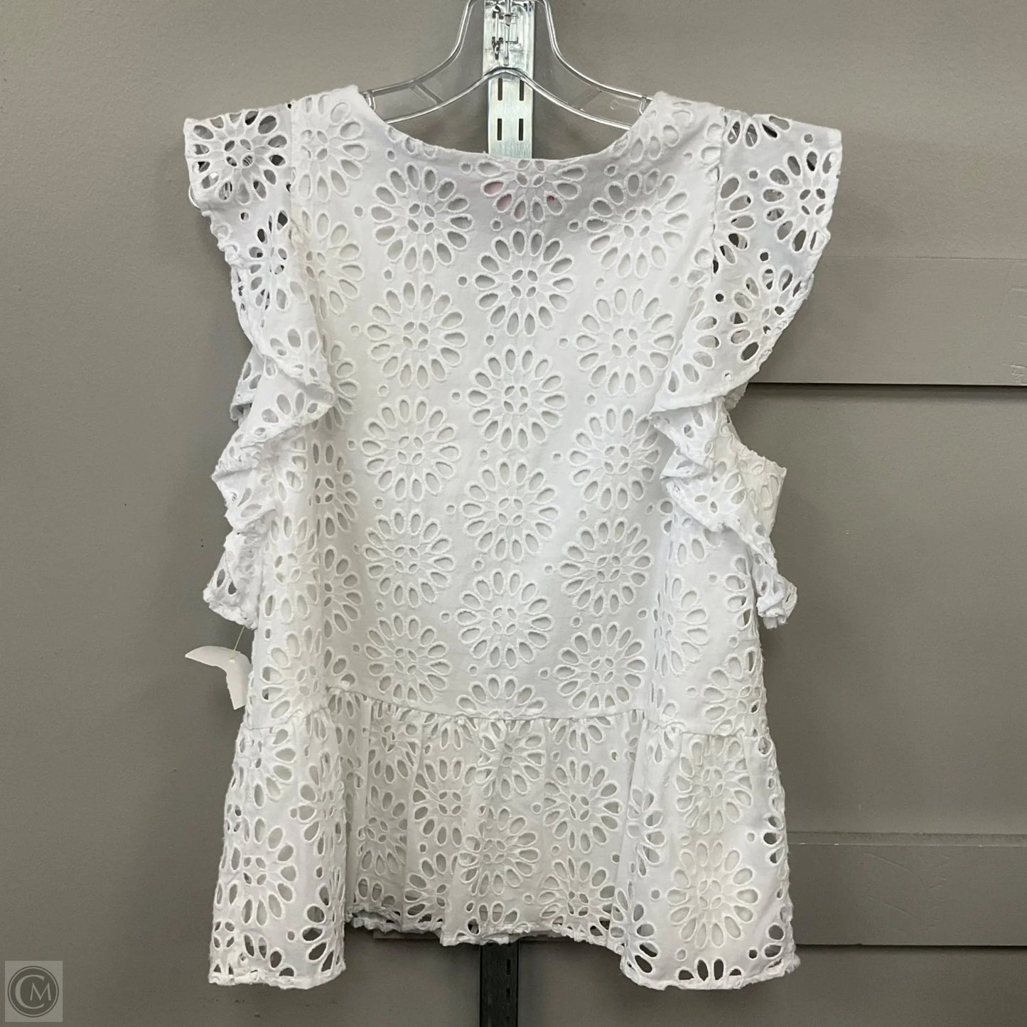 Top Sleeveless Designer By Lilly Pulitzer In White, Size: 6