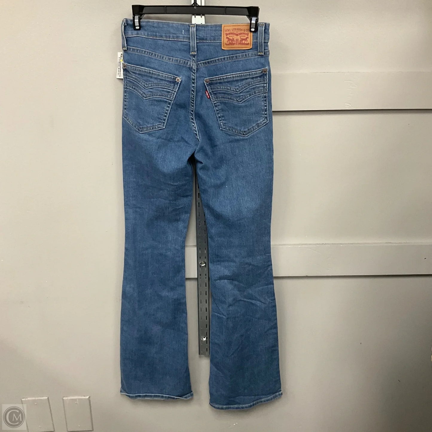 Jeans Flared By Levis In Blue Denim, Size: 2