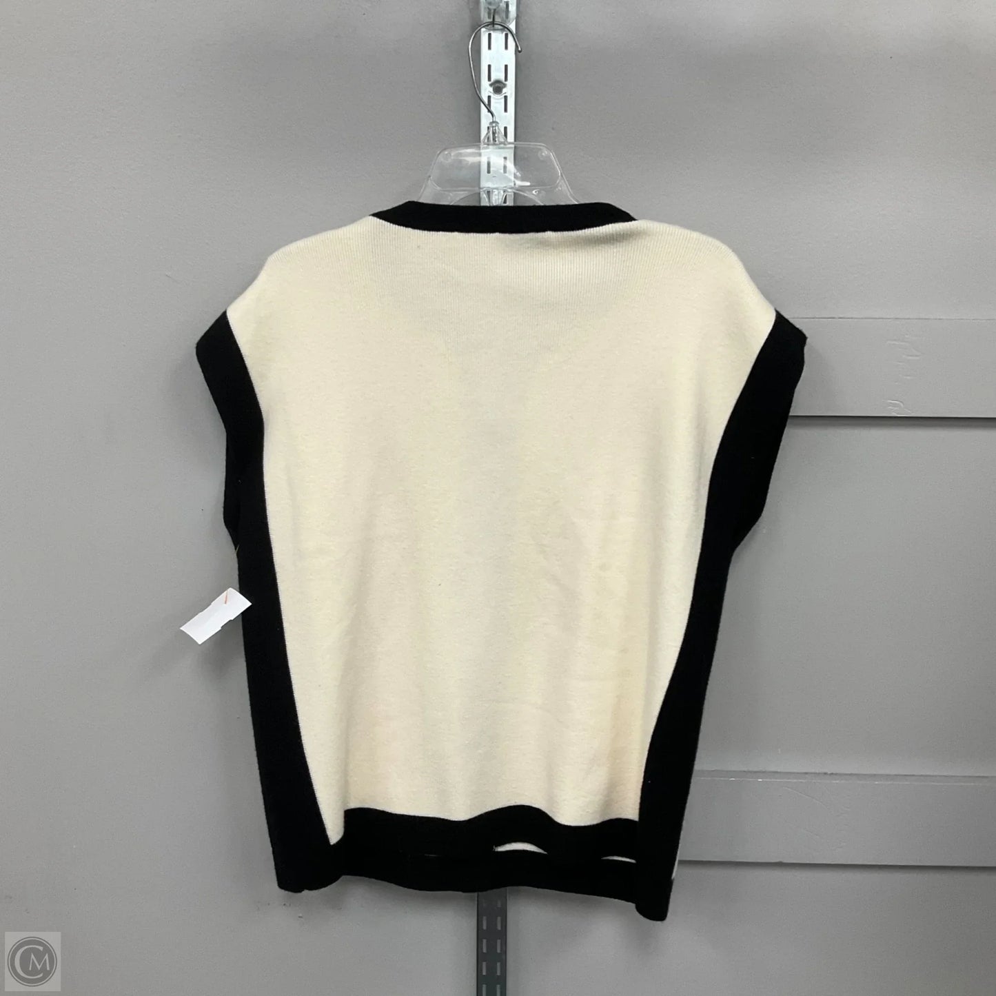 Cardigan By Elie Tahari In Black & Tan, Size: M