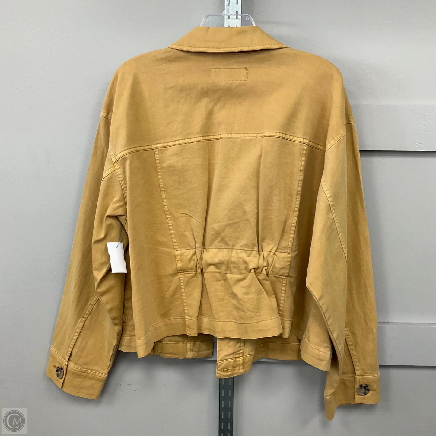 Jacket Denim By Ava & Viv In Yellow Denim, Size: 1x