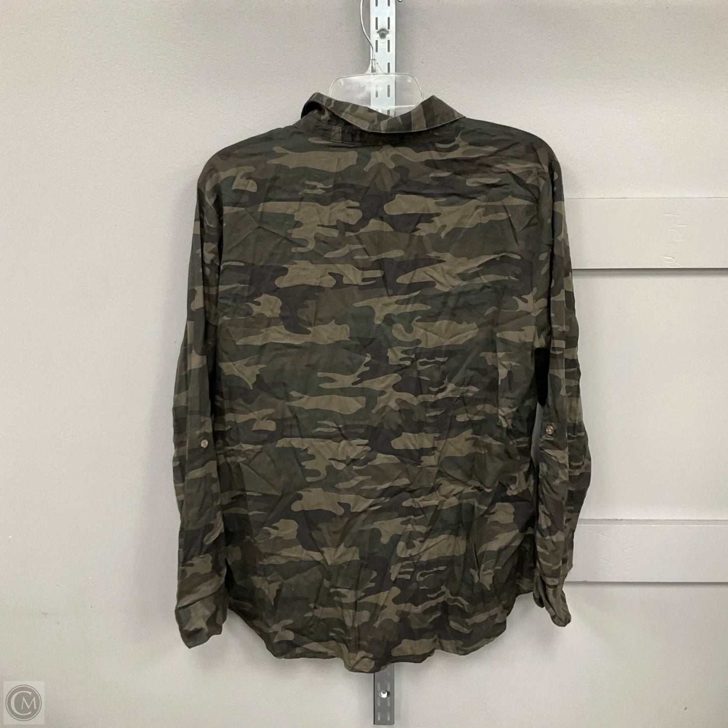 Top Long Sleeve By Sanctuary In Camouflage Print, Size: L