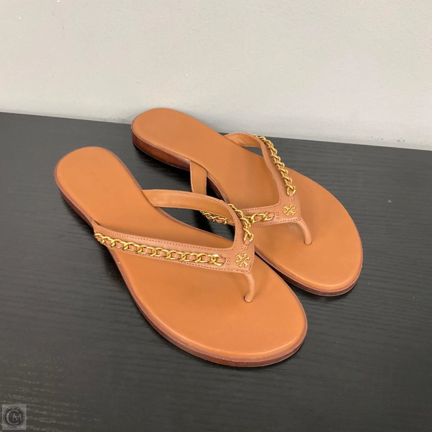 Sandals Flats By Tory Burch In Brown, Size: 10