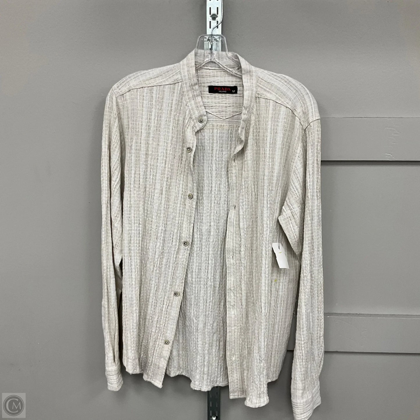 Top Long Sleeve Basic By Prada In Cream, Size: M