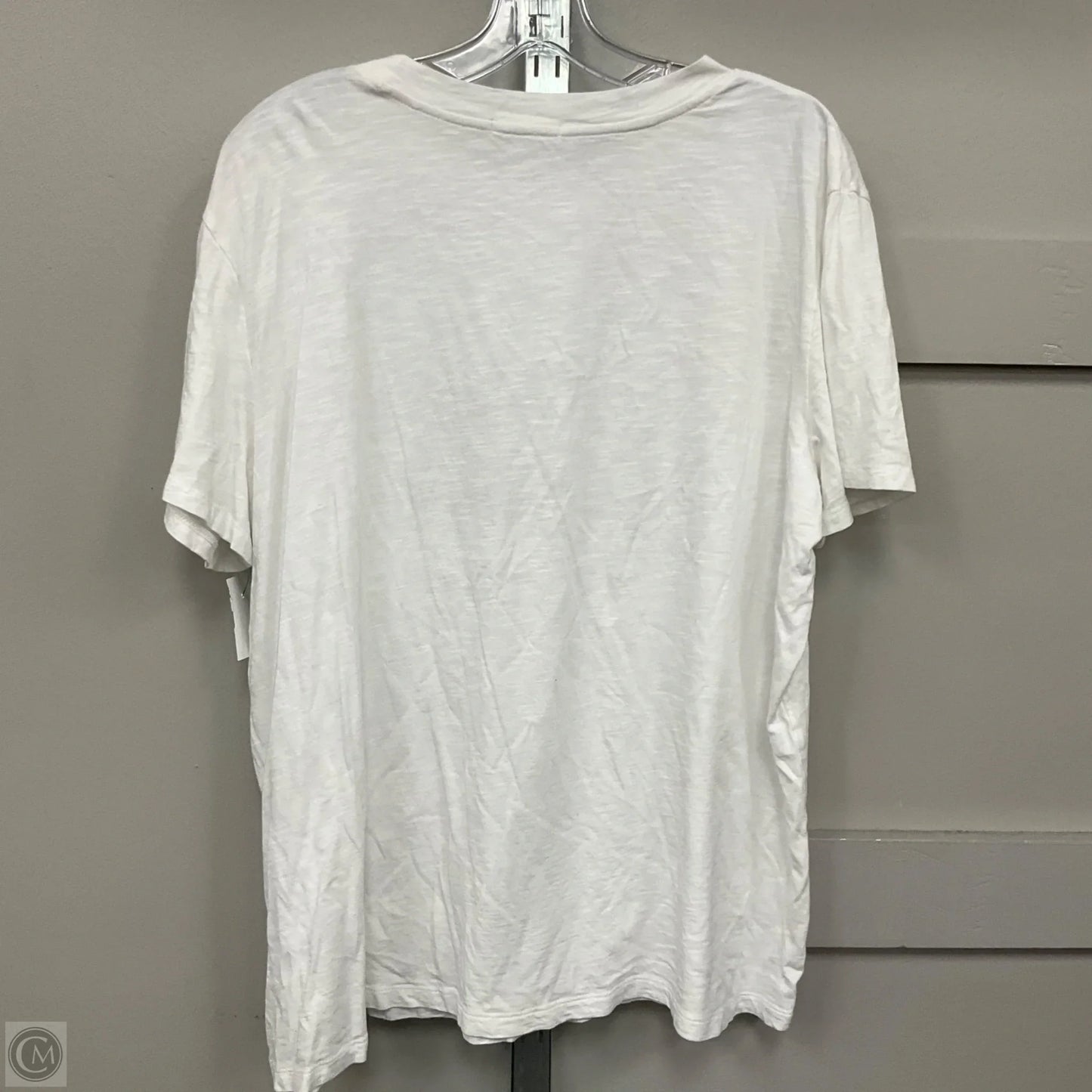 Top Short Sleeve By Maurices In White, Size: 1x