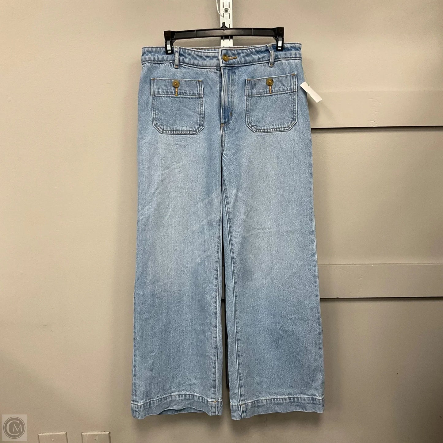 Jeans Wide Leg By Loft In Blue Denim, Size: 2