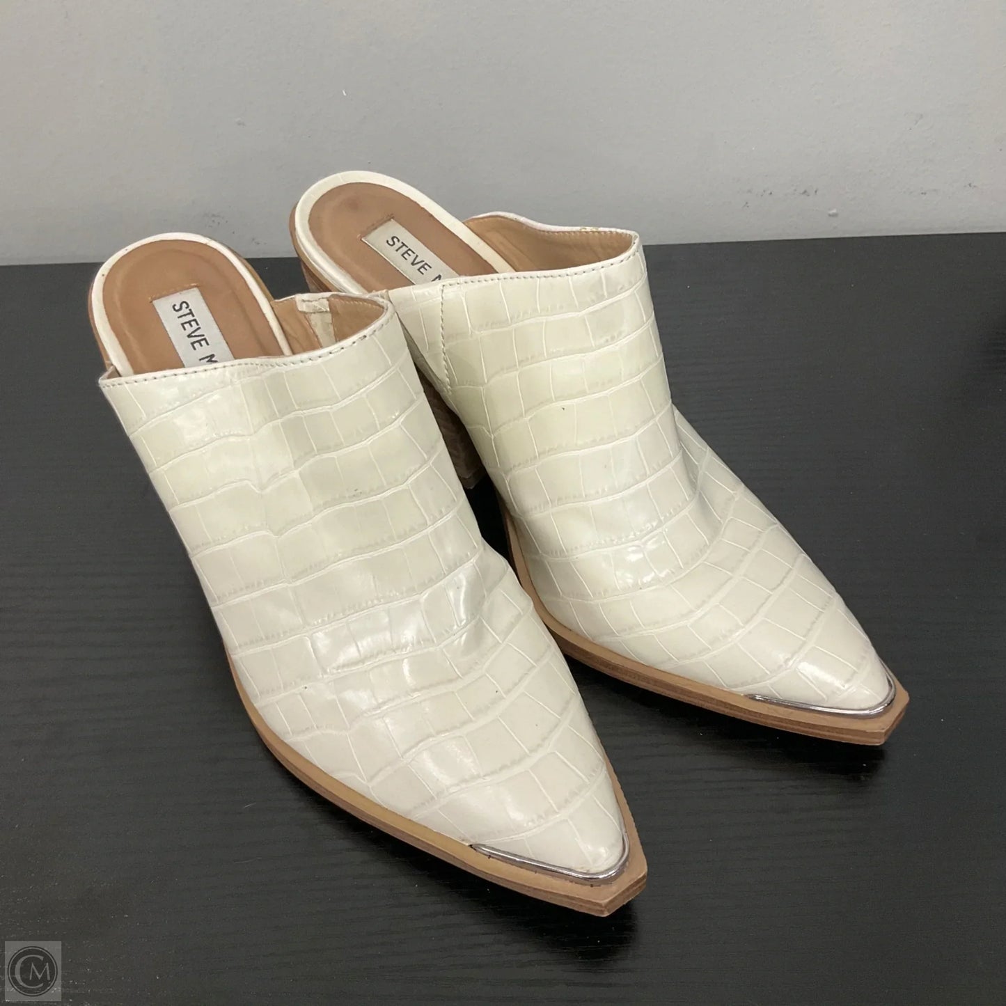 Shoes Heels Block By Steve Madden In Cream, Size: 7.5