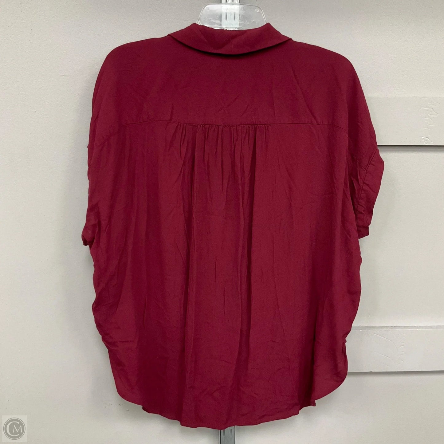Top Short Sleeve By Madewell In Maroon, Size: L