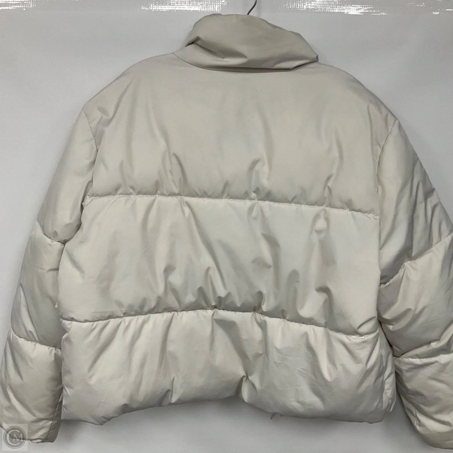 Coat Puffer & Quilted By Old Navy In White, Size: M
