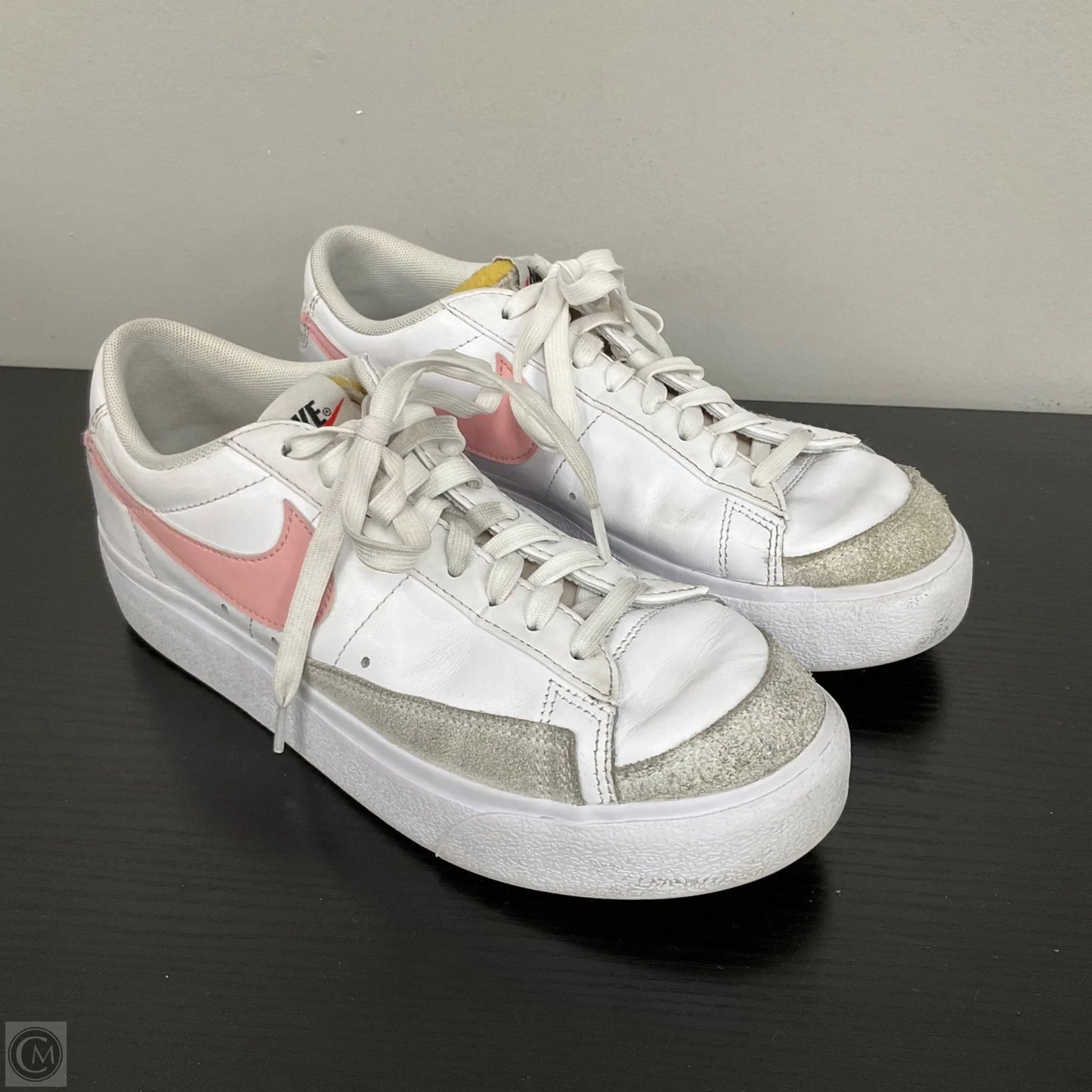 Shoes Sneakers Platform By Nike In Pink & White, Size: 8.5