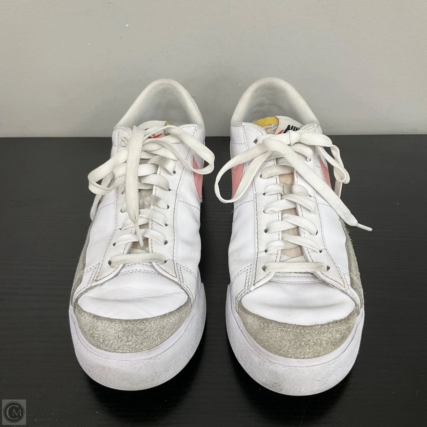 Shoes Sneakers Platform By Nike In Pink & White, Size: 8.5