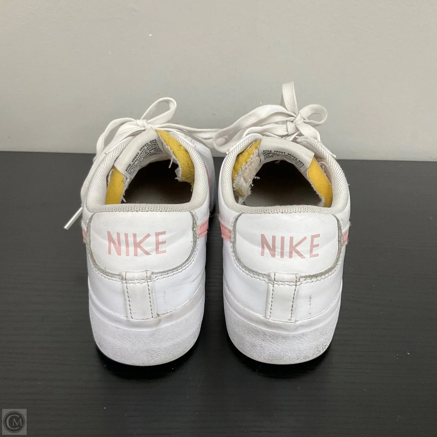 Shoes Sneakers Platform By Nike In Pink & White, Size: 8.5
