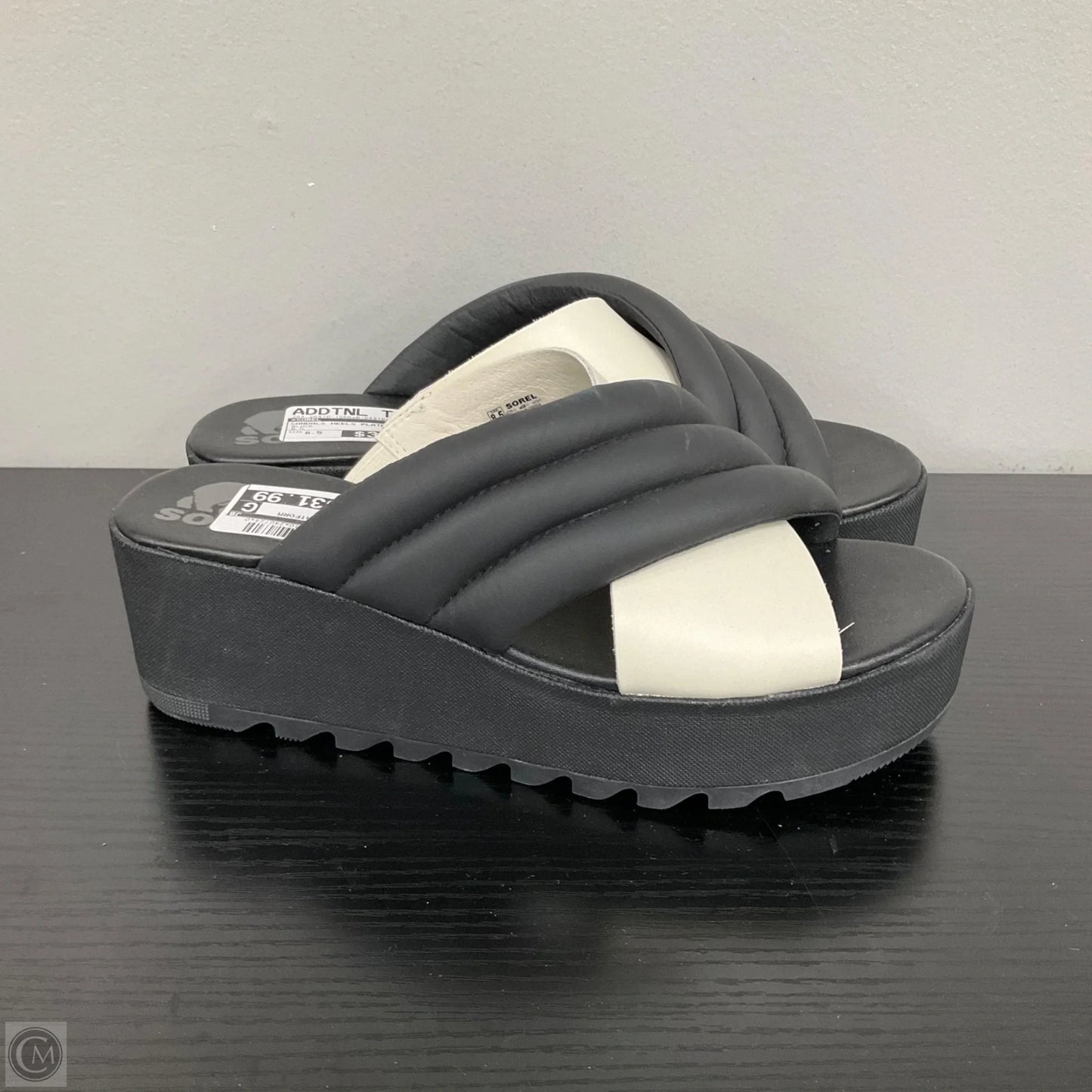 Sandals Heels Platform By Sorel In Black, Size: 8.5