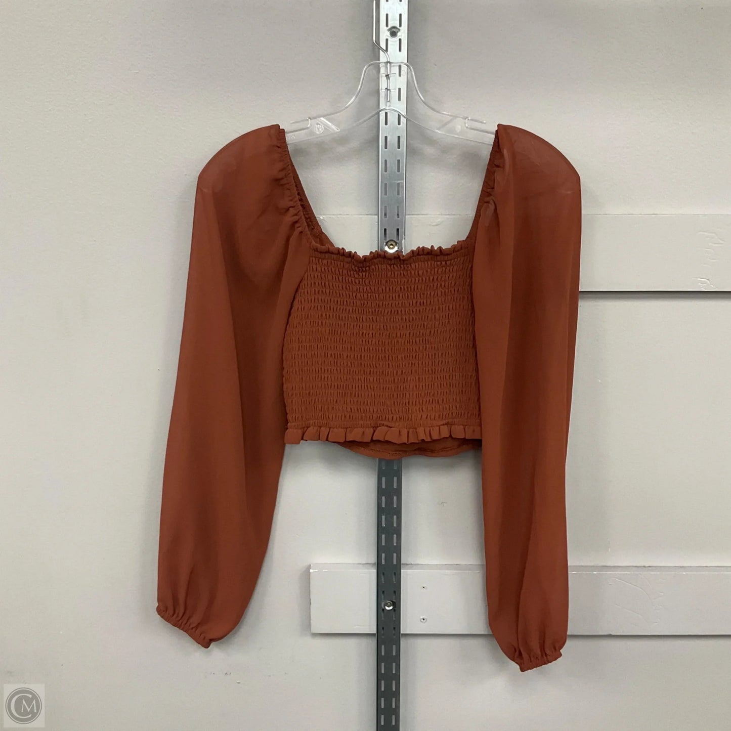 Top Long Sleeve By Altard State In Brown, Size: Xs