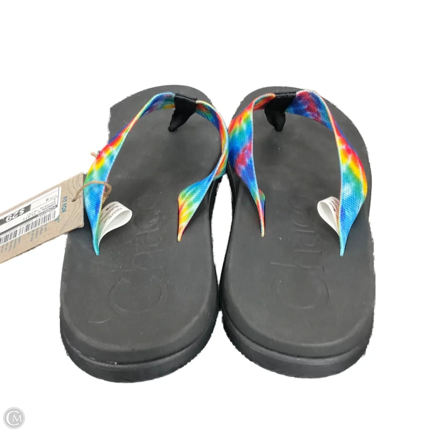 Sandals Flats By Chacos In Rainbow Print, Size: 9