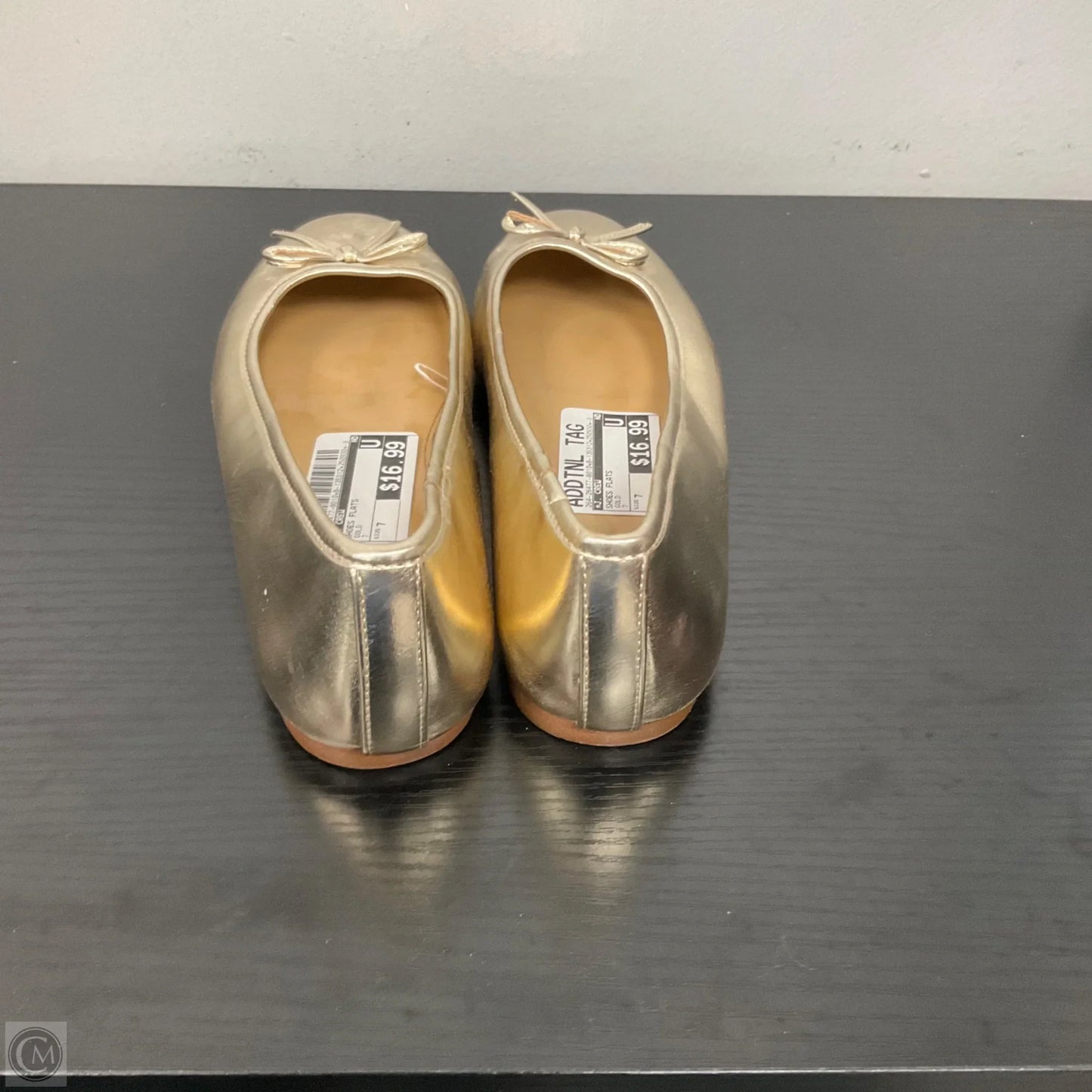 Shoes Flats By J. Crew In Gold, Size: 7
