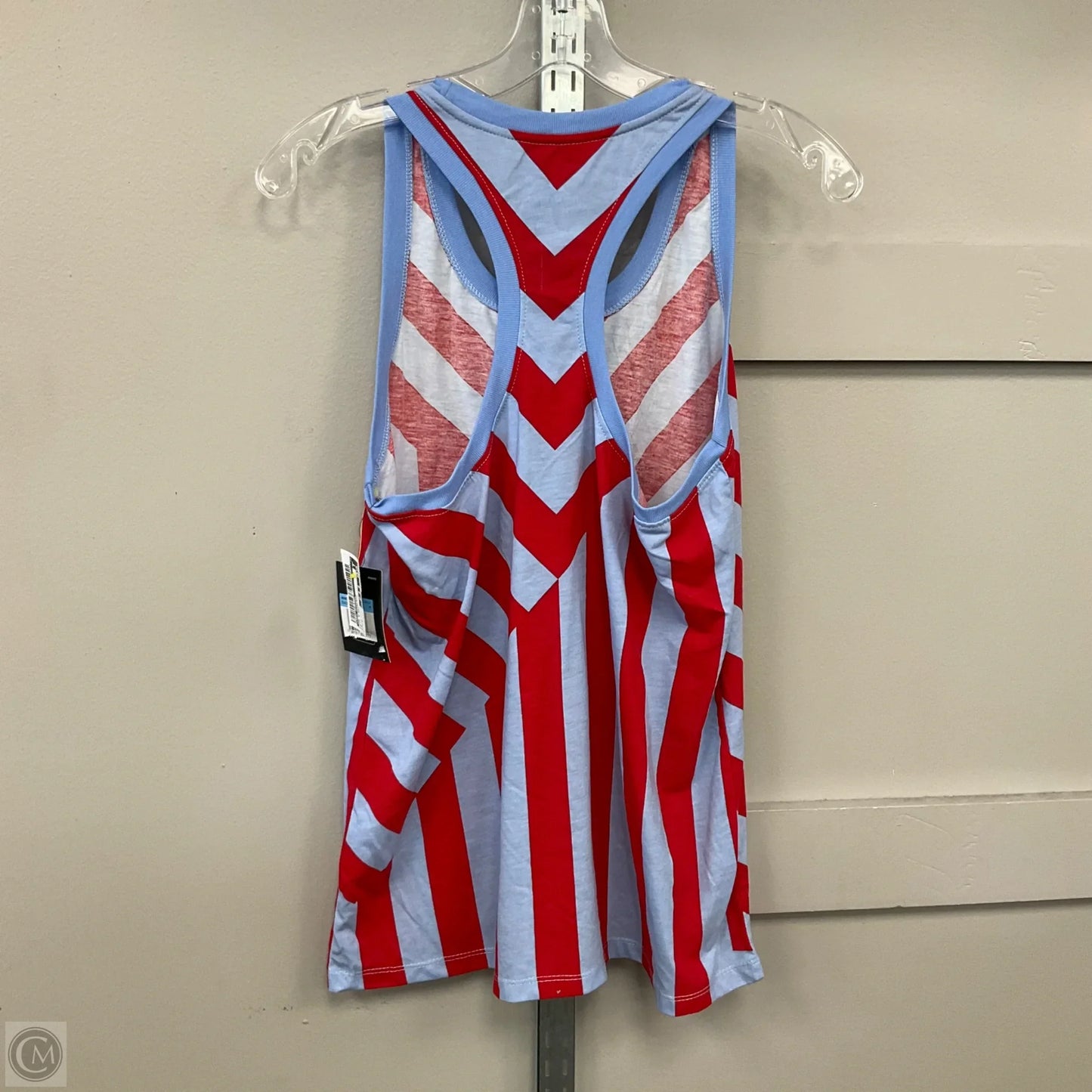 Top Sleeveless By Nike Apparel In Blue & Red, Size: M