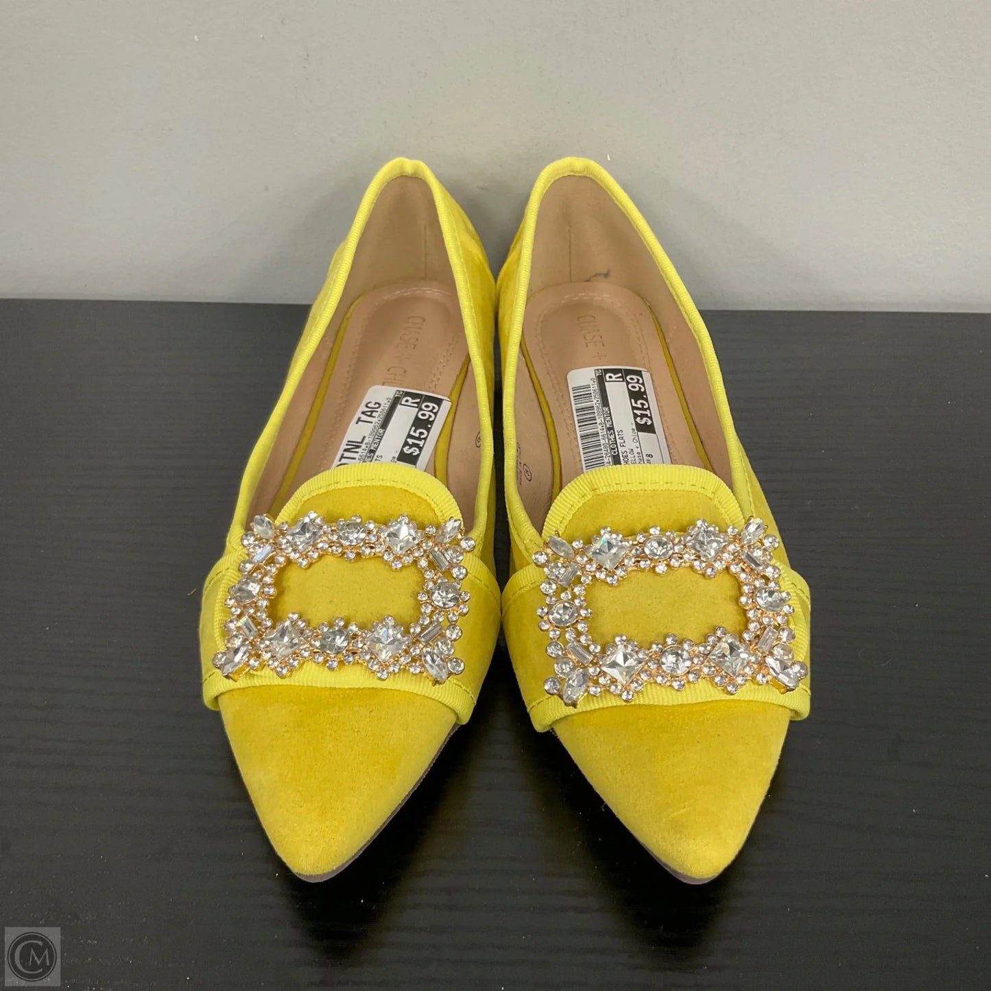 Shoes Flats By Clothes Mentor In Yellow, Size: 8