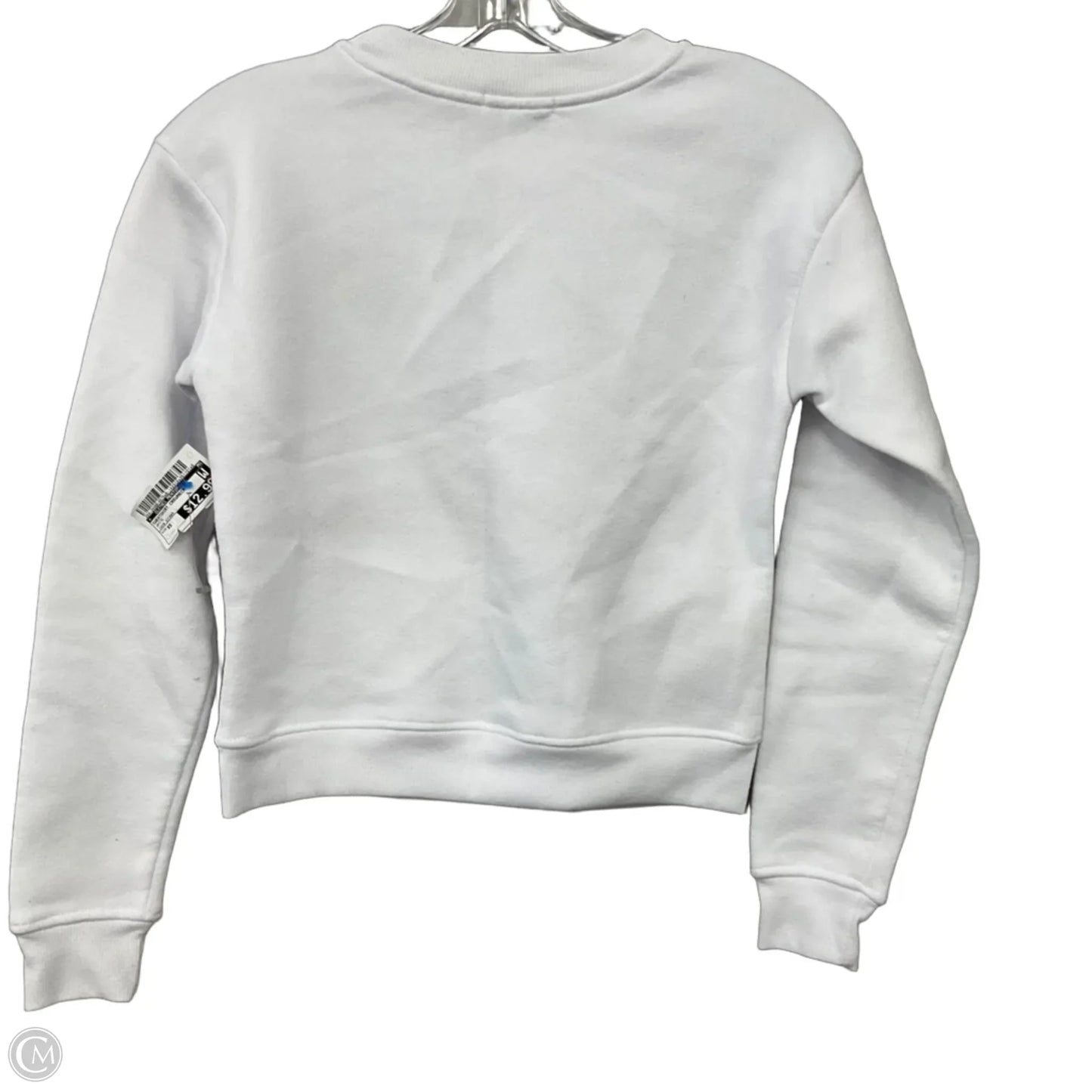 Sweatshirt Crewneck By Clothes Mentor In White, Size: Xs