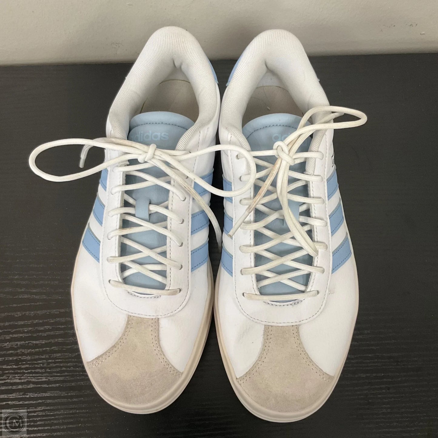 Shoes Athletic By Adidas In White, Size: 9