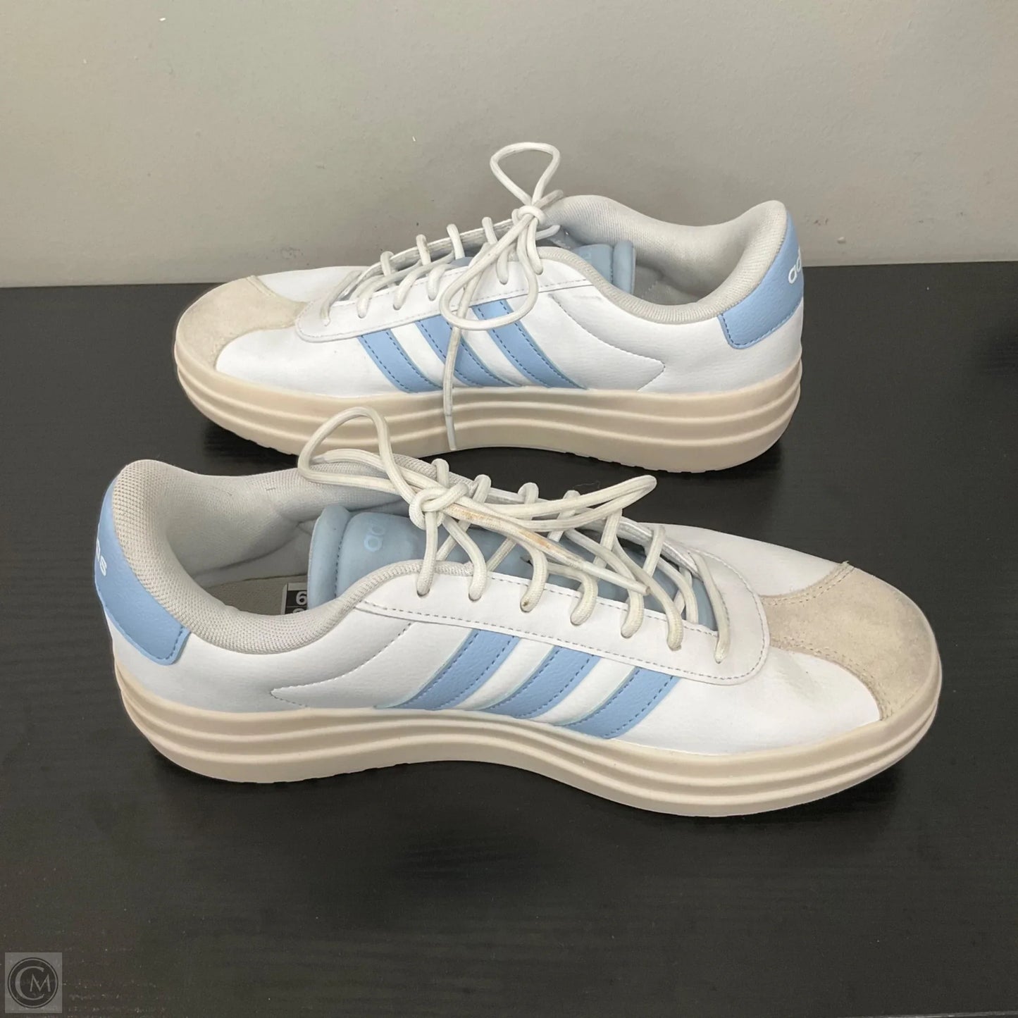 Shoes Athletic By Adidas In White, Size: 9