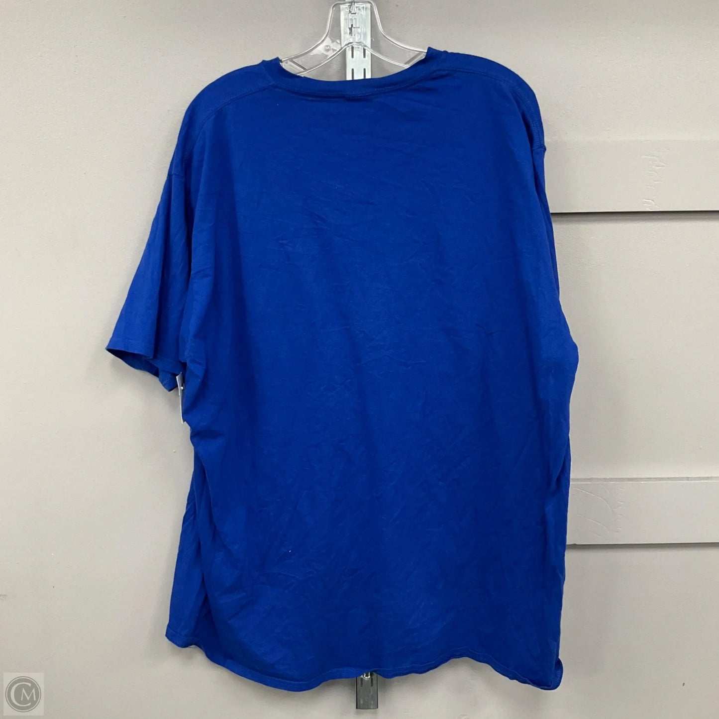 Top Short Sleeve Basic In Blue, Size: 2x
