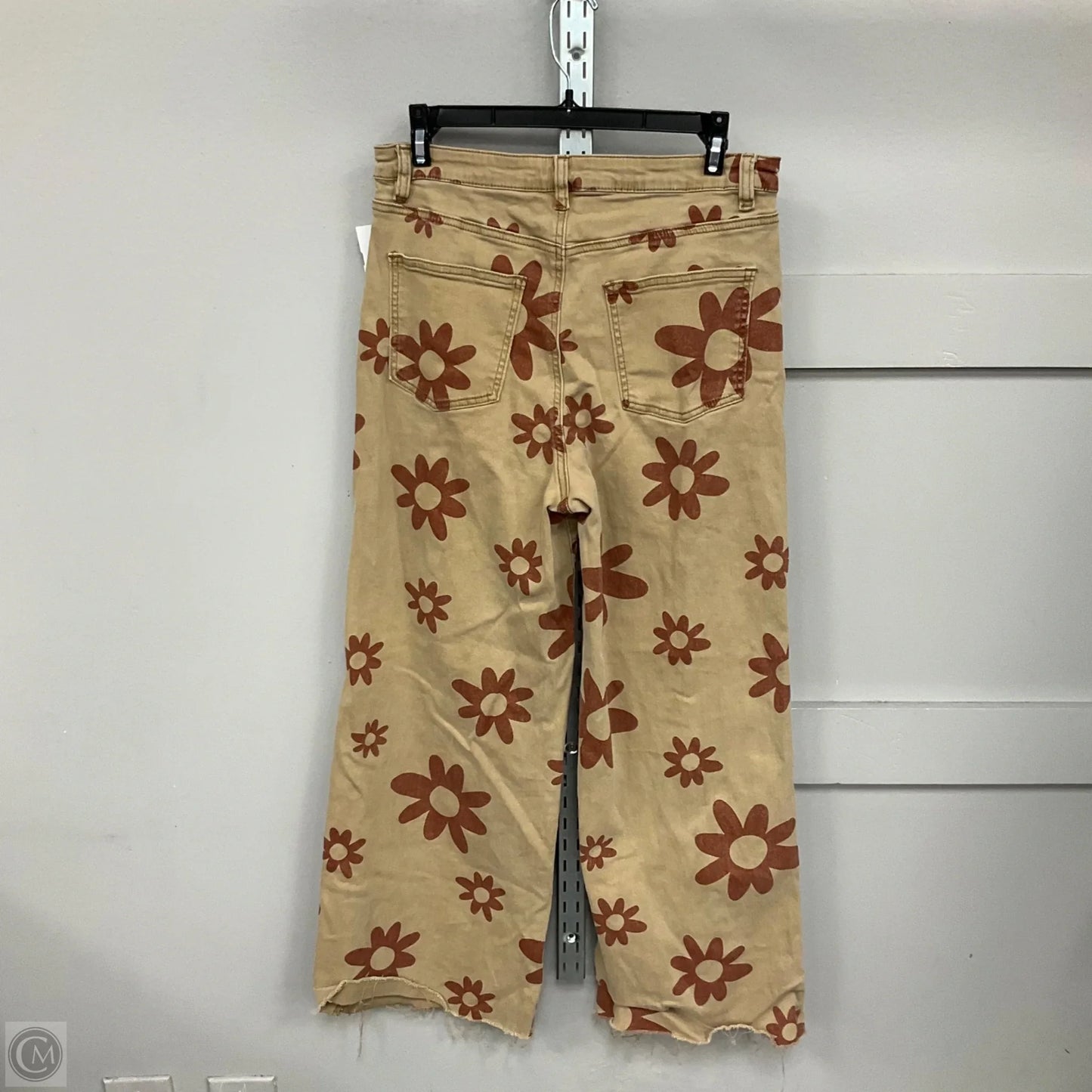 Jeans Wide Leg By Easel In Brown Denim, Size: M