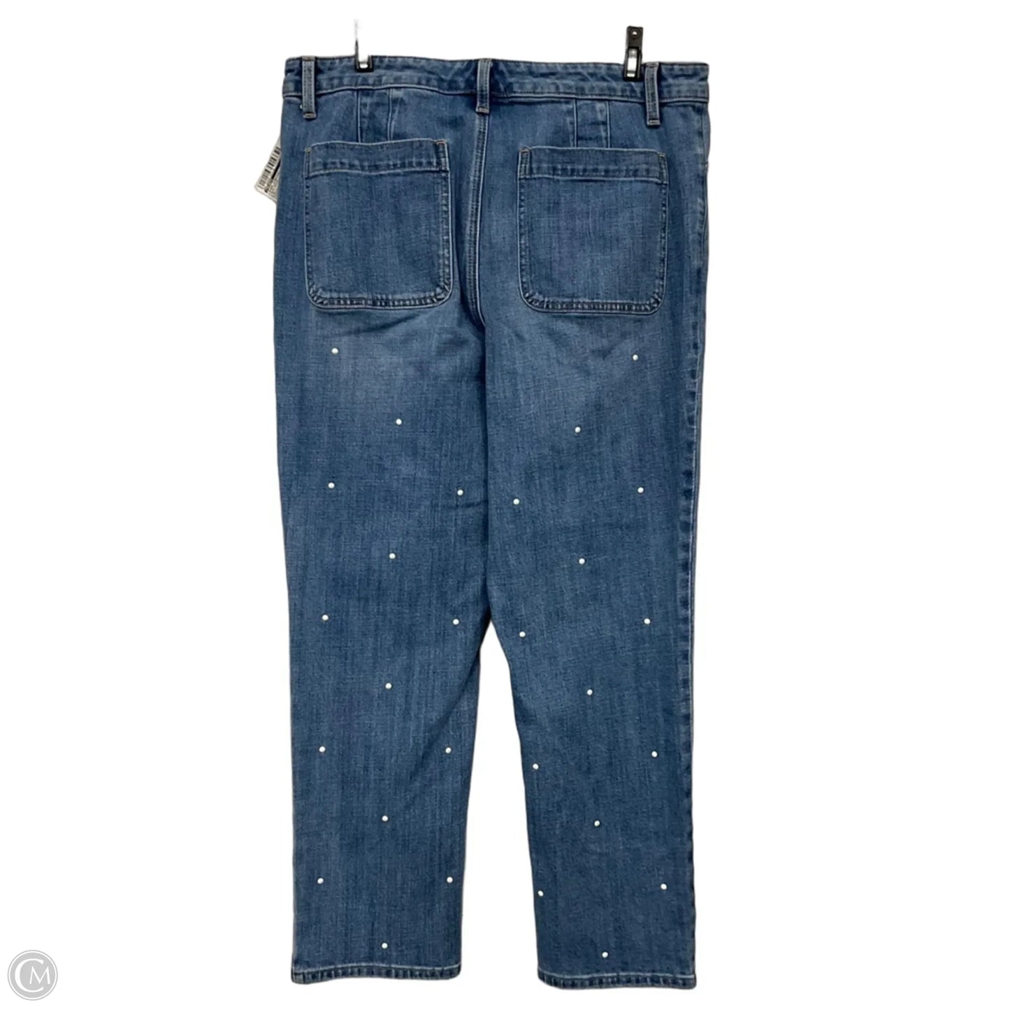 Jeans Straight By Talbots In Blue Denim, Size: 12