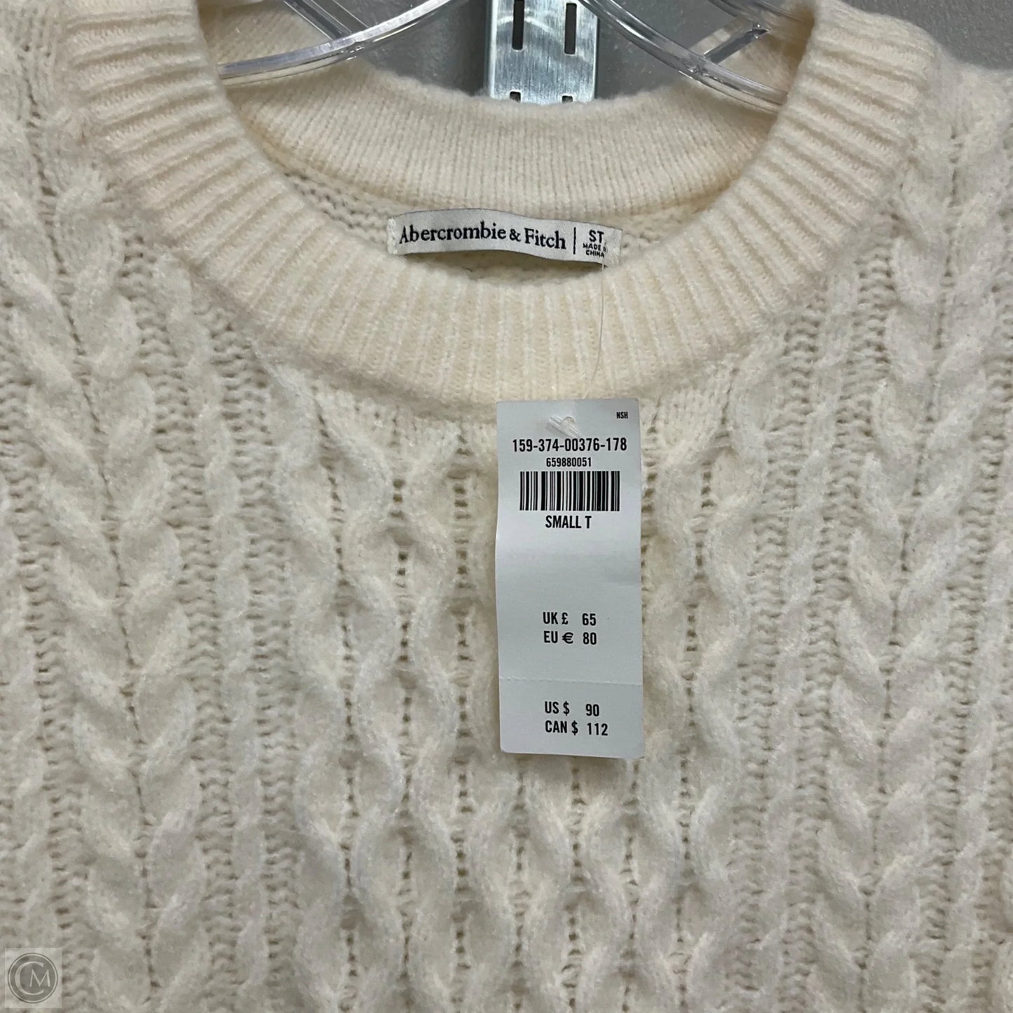 Dress Sweater By Abercrombie And Fitch In Cream, Size: ST