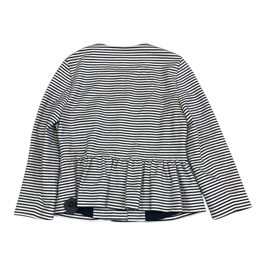 Blazer By Ann Taylor In Striped Pattern, Size:L