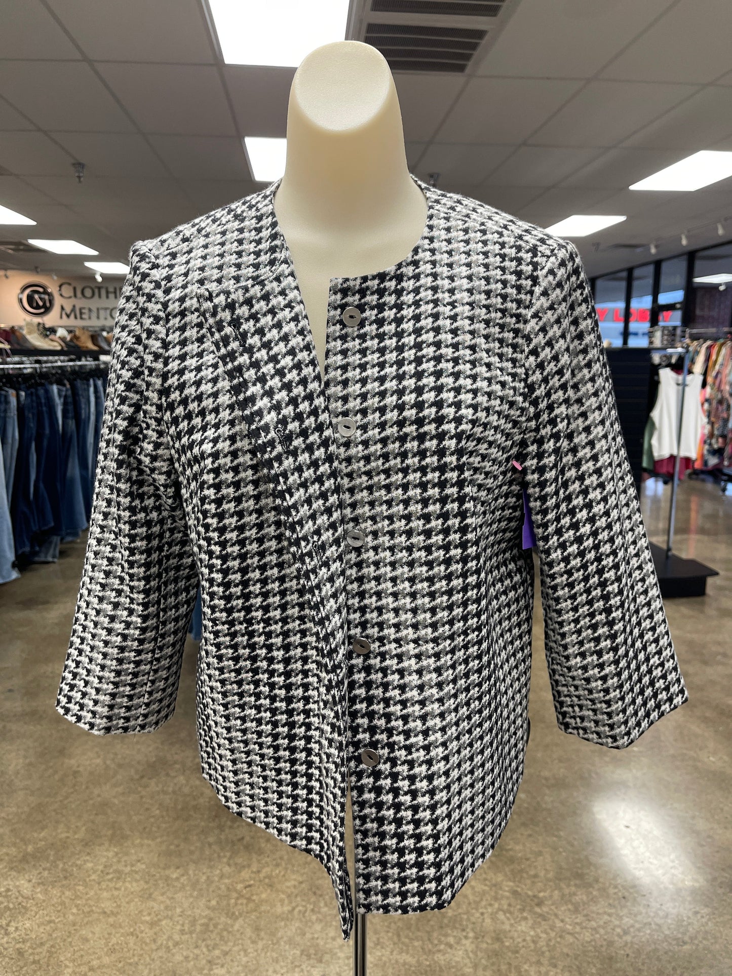 Blazer By Limited In Black & White, Size: L