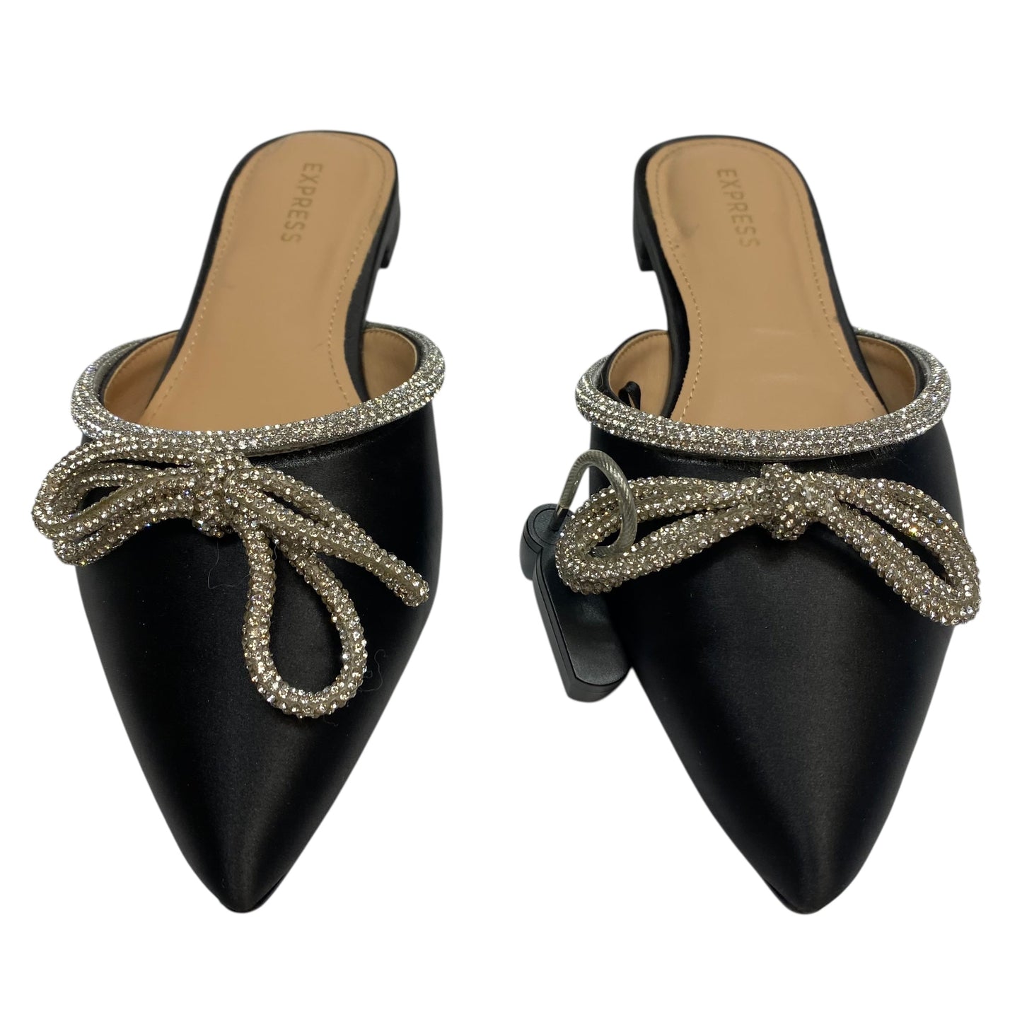 Shoes Flats By Express In Black & Silver, Size:6