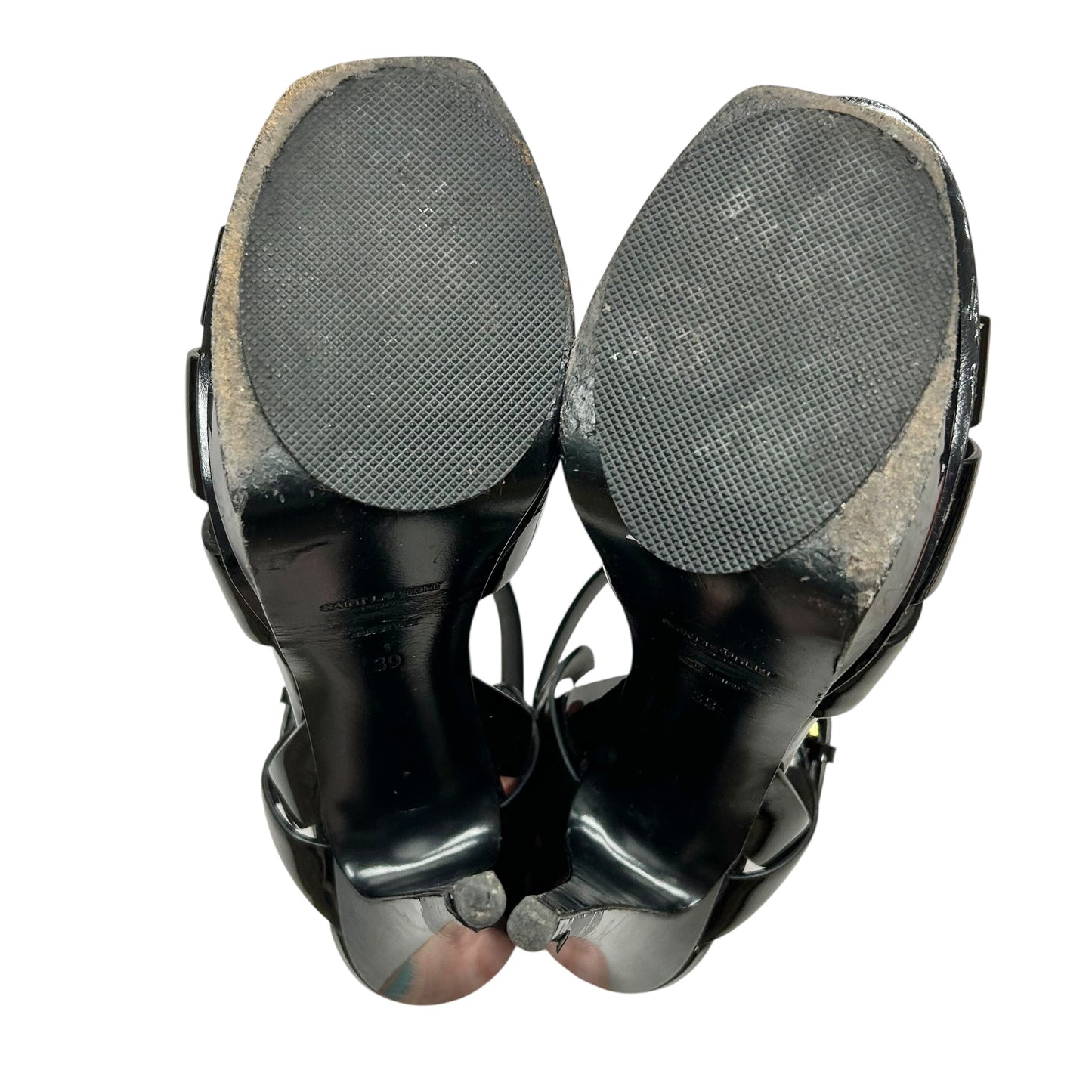 Shoes Luxury Designer By Yves Saint Laurent In Black, Size: 8.5