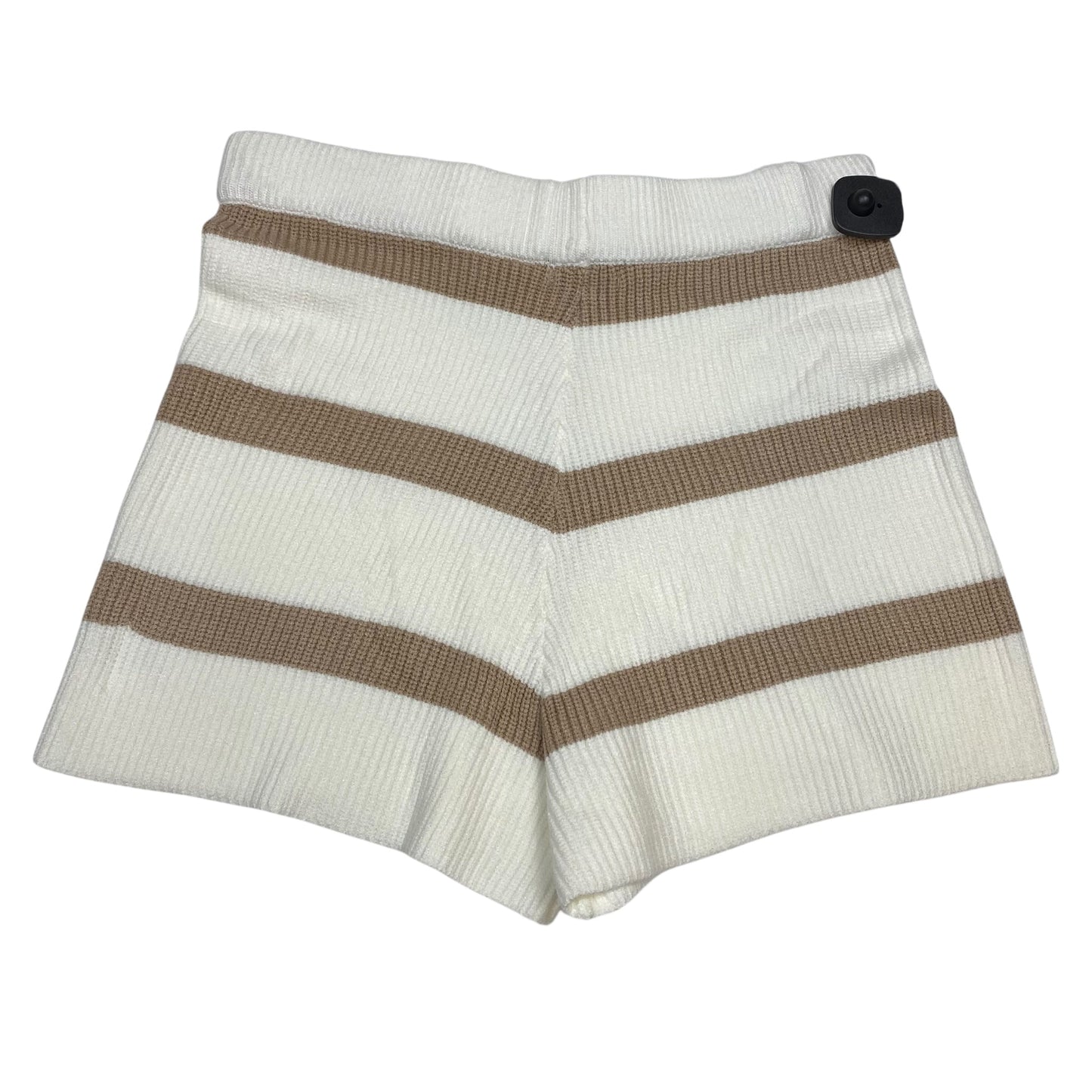 Lounge Set Shorts By Fashion Nova In Cream & Tan, Size:2X