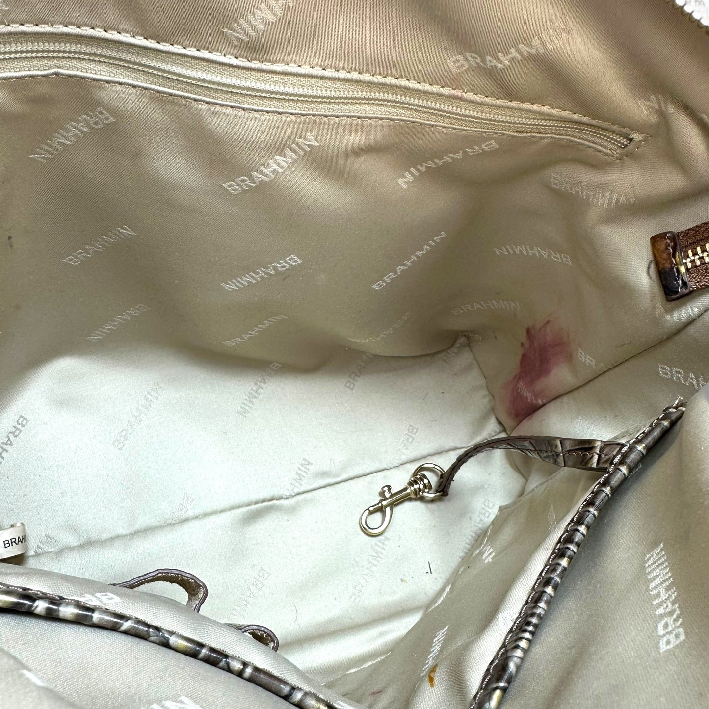 Duxbury Satchel - Instinct Ombre Melbourne Handbag Designer By Brahmin, Size: Small