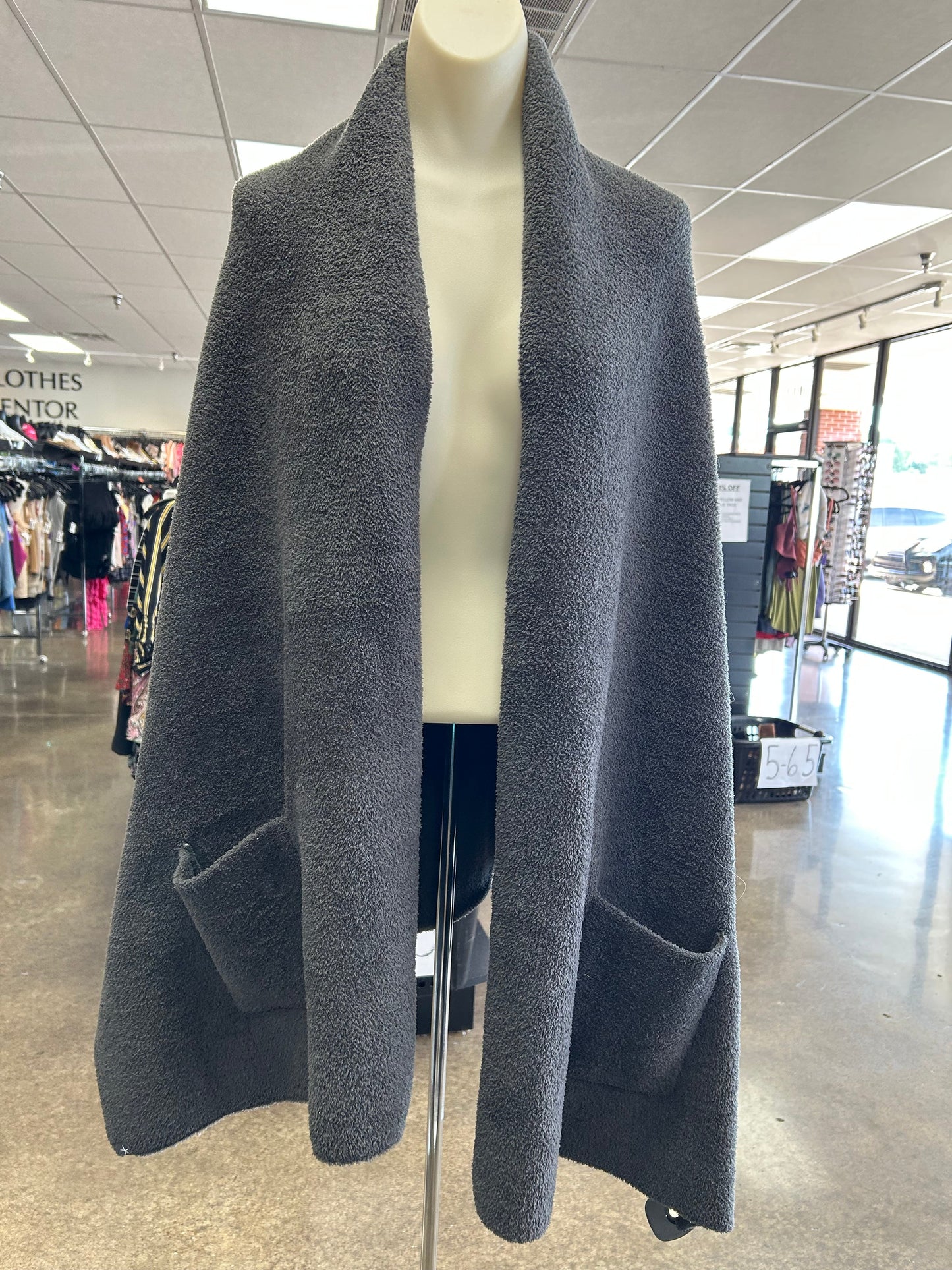 Sweater Cardigan By Barefoot Dreams In Grey, Size:Osfm