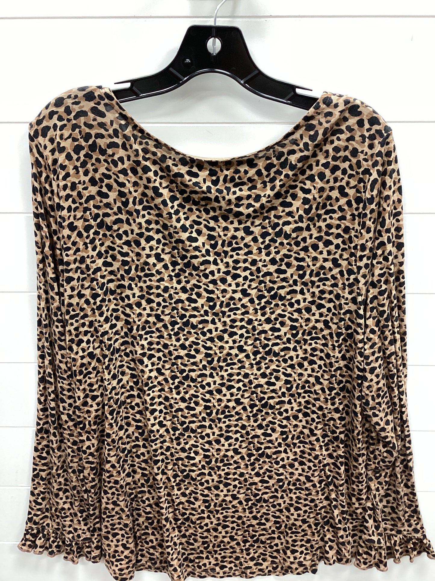 Top Ls Basic By Maurices In Animal Print, Size:1X
