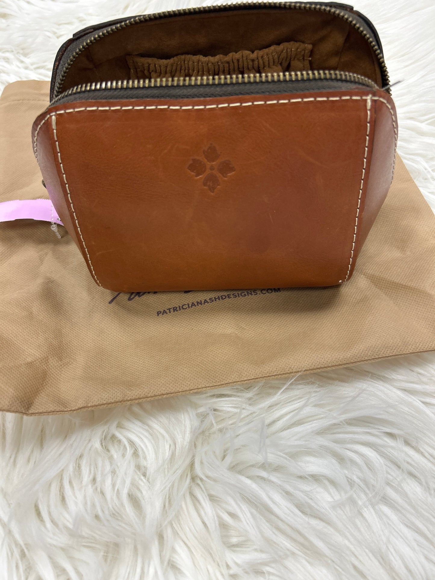 Makeup Bag Designer By Patricia Nash In Brown, Size:Medium