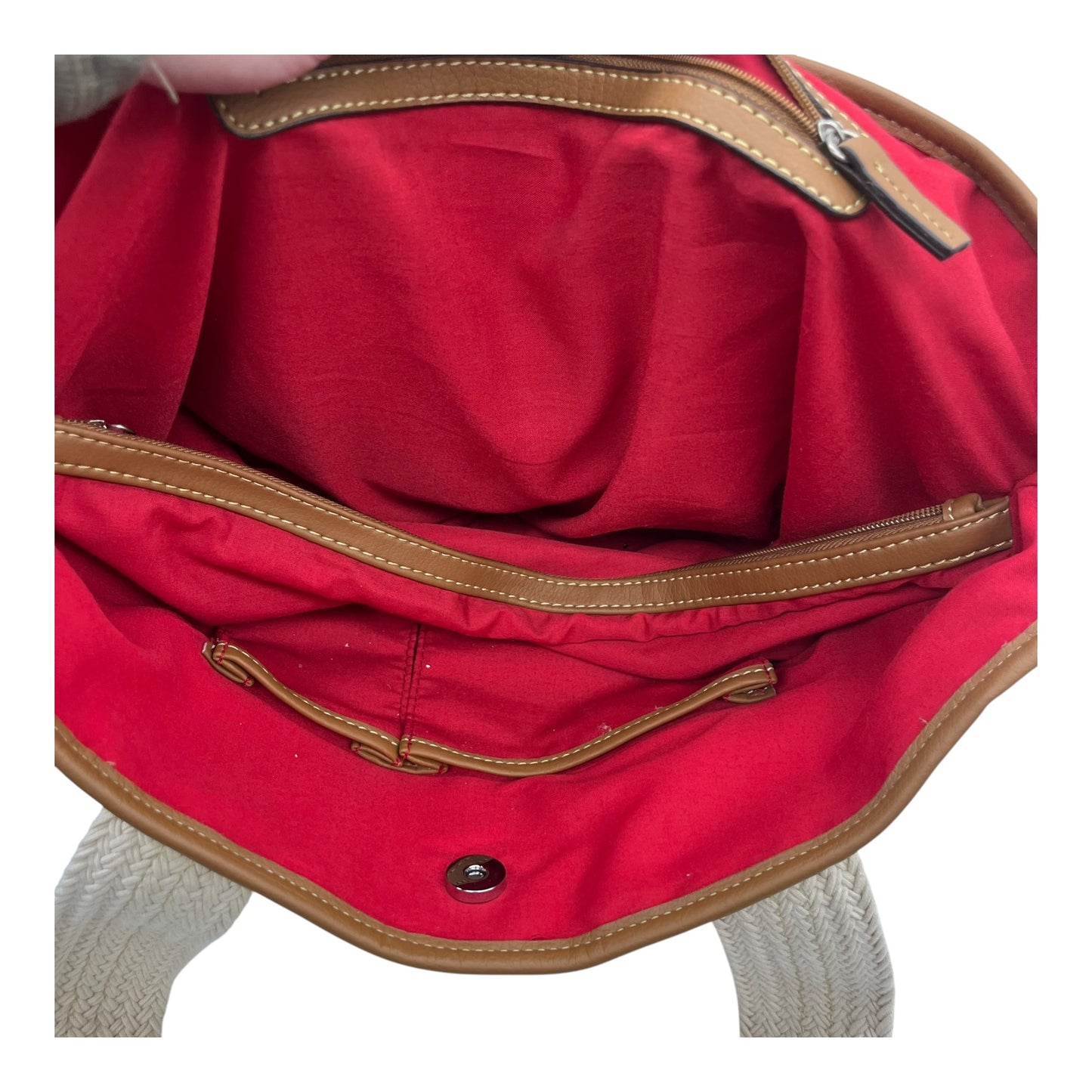 Handbag By American Living In Plaid Pattern, Size:Large